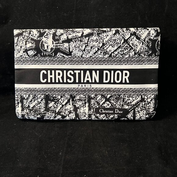 Christian Dior Plan de Paris Beauty Pouch with box NWT - Picture 1 of 6